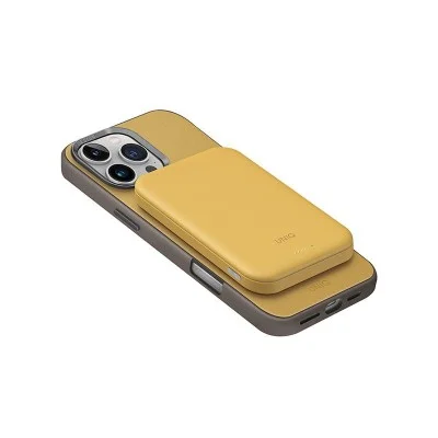 Uniq Lyden Lexa 5000Mah Magnetic Fast Wireless Usb-C Pd Power Bank - CANARY YELLOW